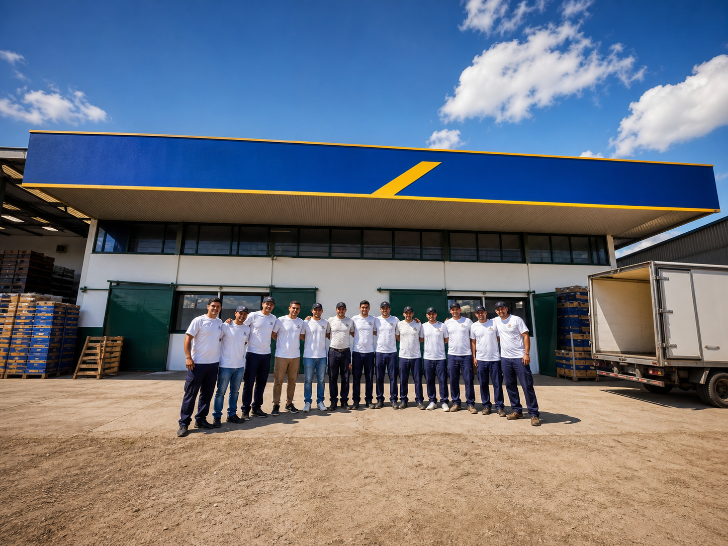Equipo y fachada de Hebrón Frutas